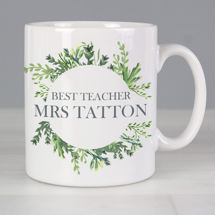 Personalised Memento Mugs Personalised Botanical Mug