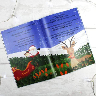 Personalised Memento Books Personalised Boys ""It's Christmas"" Story Book, Featuring Santa and his Elf Jingles
