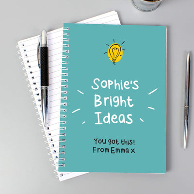 Personalised Memento Personalised Bright Ideas A5 Notebook