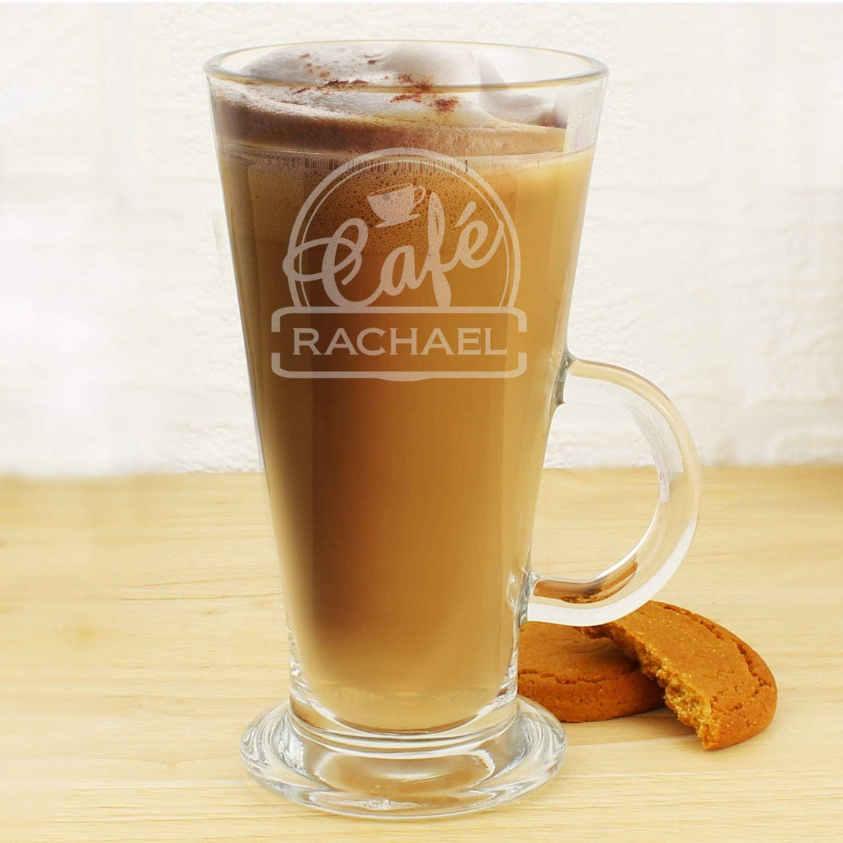 Personalised Memento Glasses & Barware Personalised Cafe Latte Glass