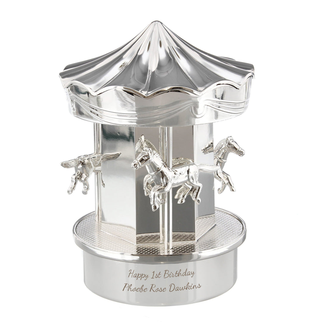 Personalised Memento Money Boxes Personalised Carousel Money Box