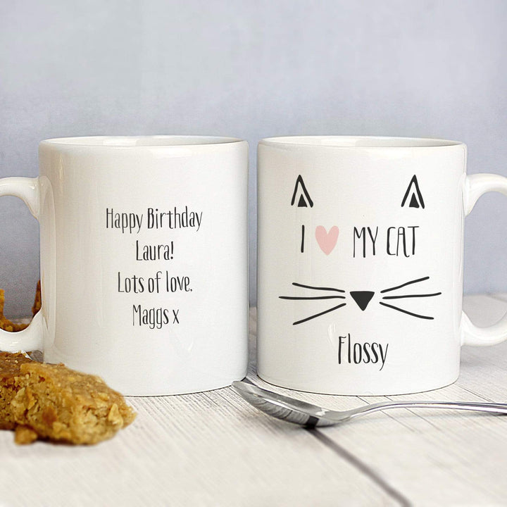 Personalised Memento Mugs Personalised Cat Features Mug