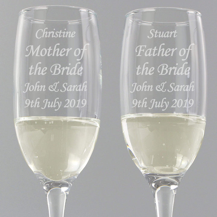 Personalised Memento Glasses &amp; Barware Personalised Celebration Pair of Flutes with Gift Box