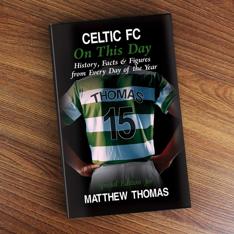 Personalised Memento Books Personalised Celtic on this Day Book