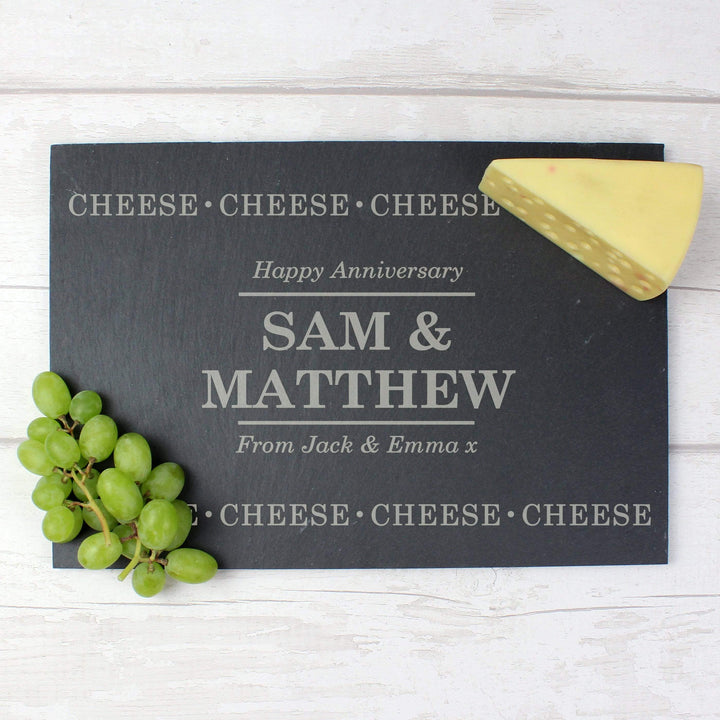 Personalised Memento Slate Personalised Cheese Cheese Cheese Slate Cheese Board