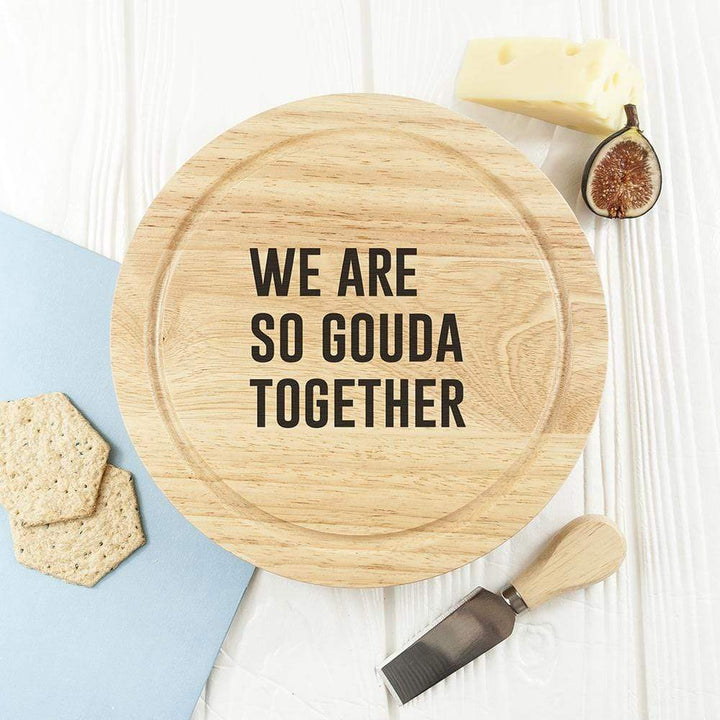 Treat Personalised Cheese Lover Round Board Set