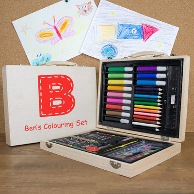 Treat Red Personalised Children's Colouring Set