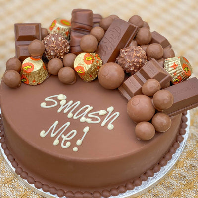 Sweet Trees Personalised Chocoholic Smash Cake