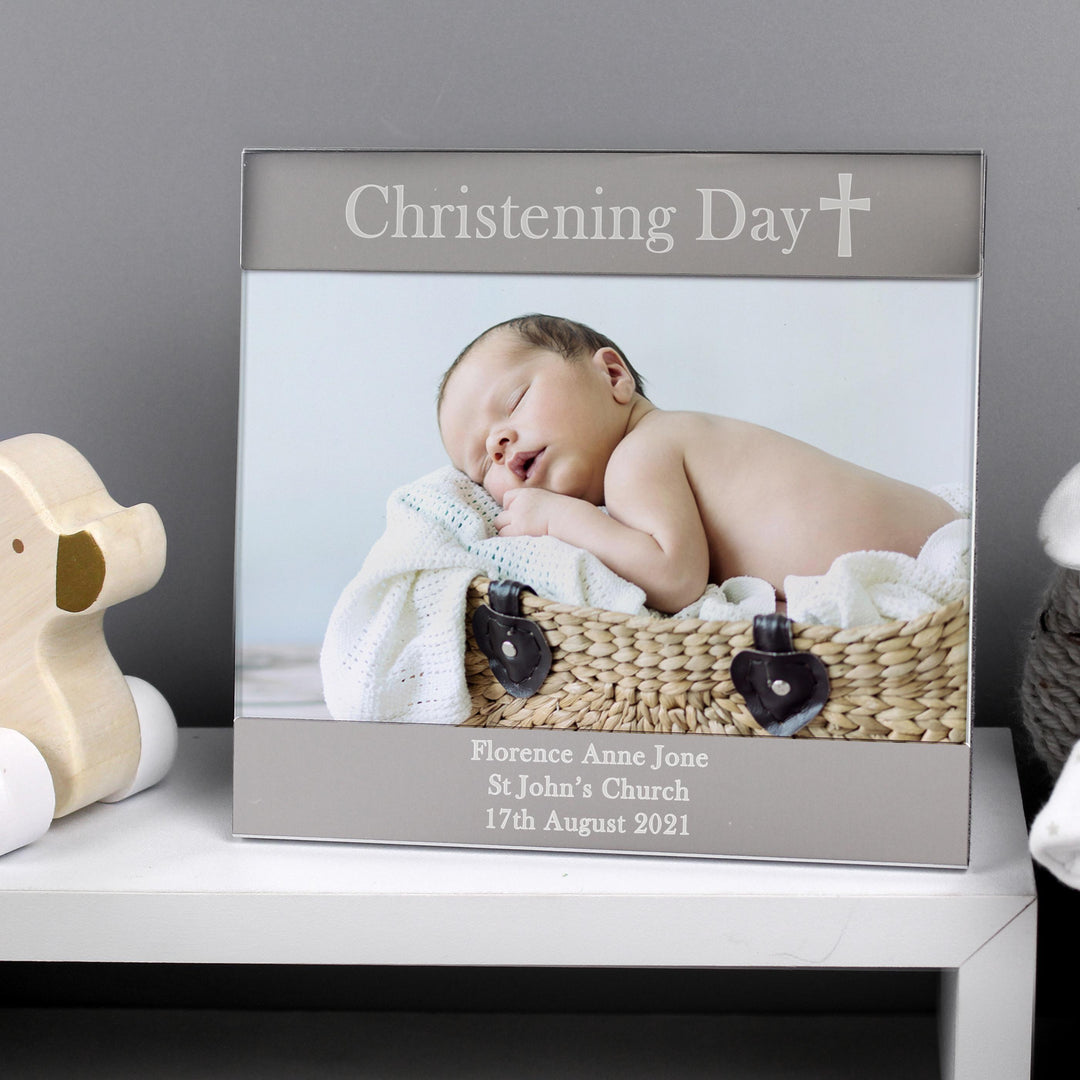 Personalised Memento Personalised Christening Day Square 6x4 Photo Frame