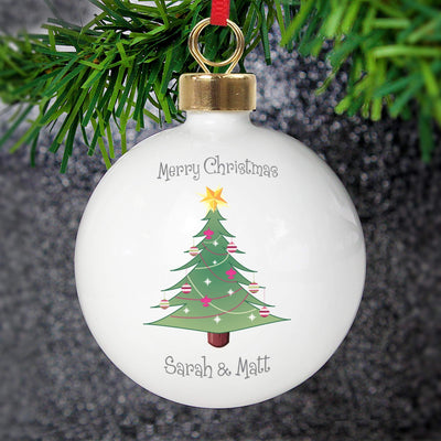 Personalised Memento Personalised Christmas Tree Bauble