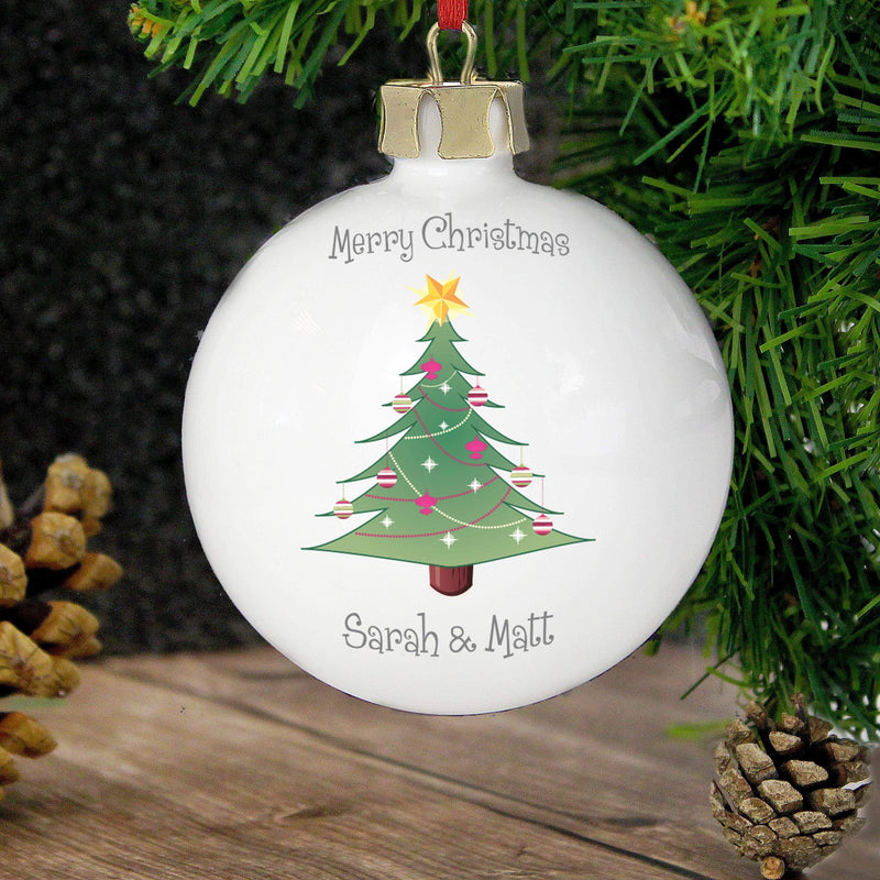 Personalised Memento Personalised Christmas Tree Bauble