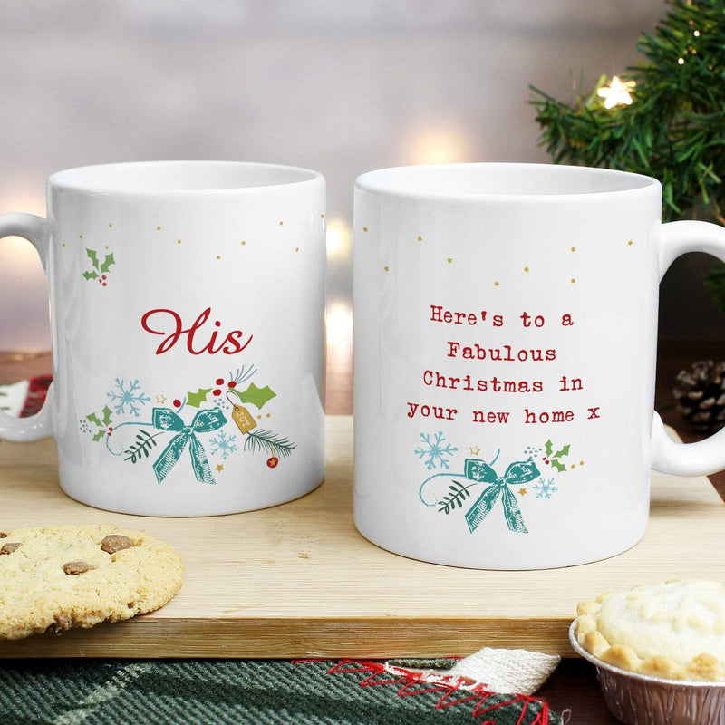 Personalised Memento Mugs Personalised Classic Christmas Mug Set