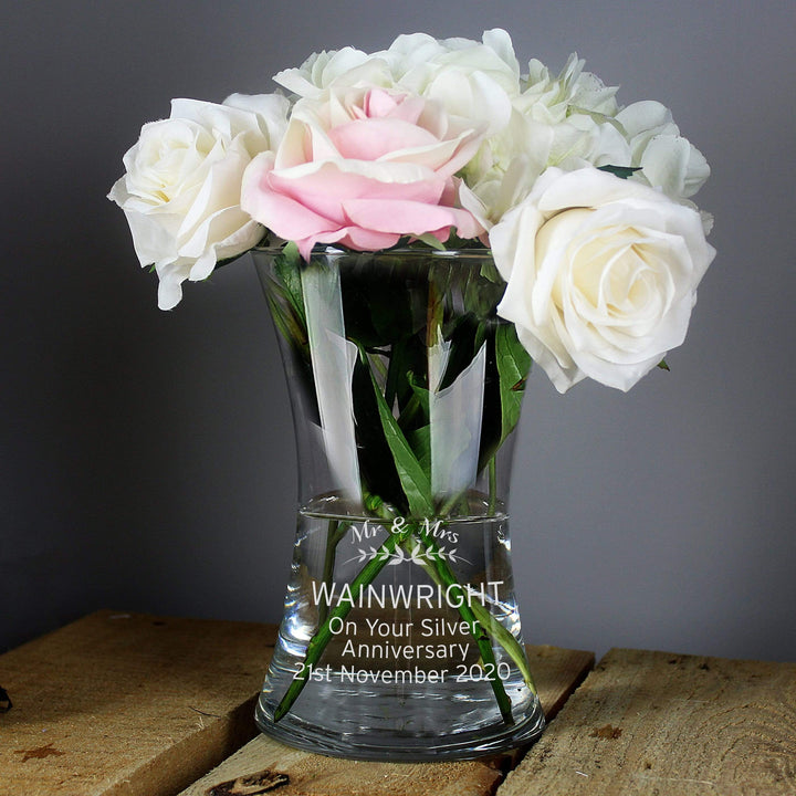 Personalised Memento Vases Personalised Classic Glass Vase