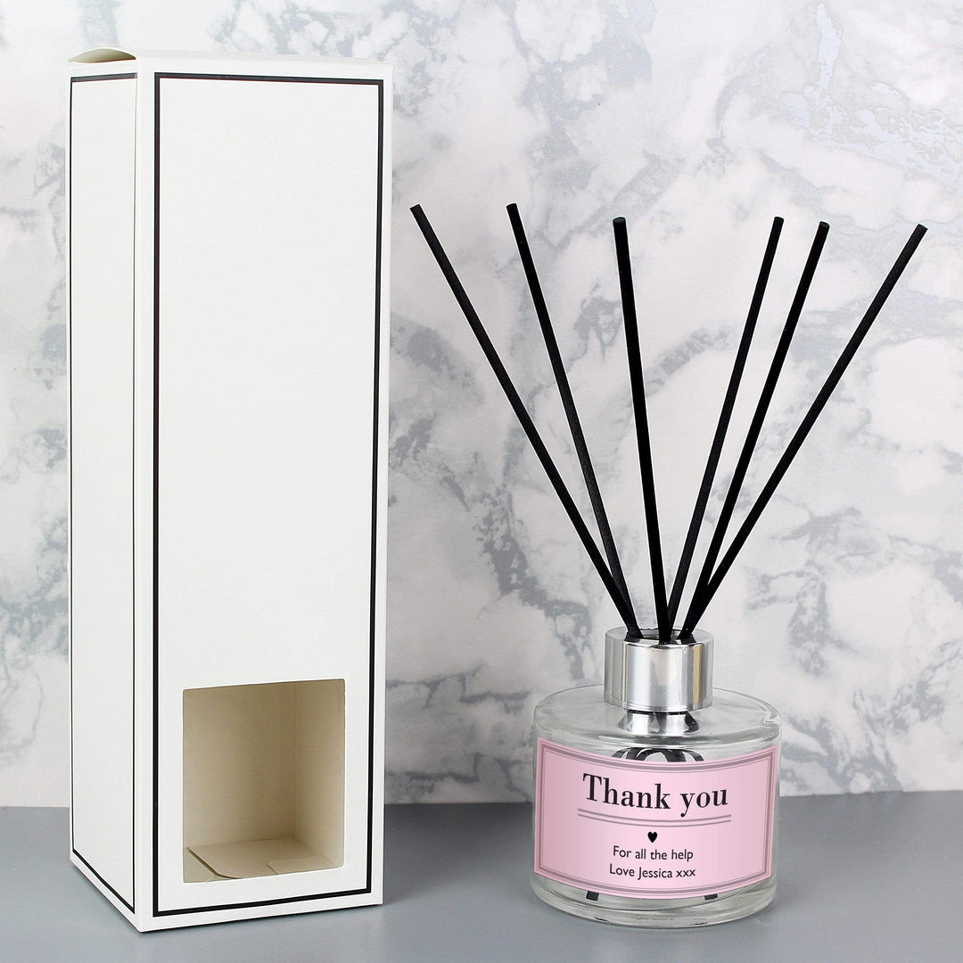 Personalised Memento Candles &amp; Reed Diffusers Personalised Classic Pink Reed Diffuser