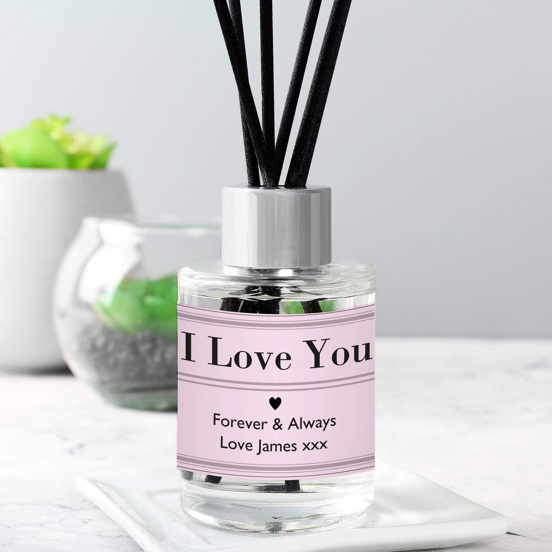 Personalised Memento Candles &amp; Reed Diffusers Personalised Classic Pink Reed Diffuser