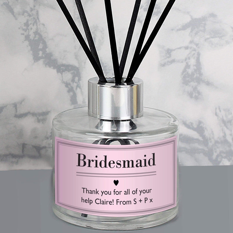 Personalised Memento Candles & Reed Diffusers Personalised Classic Pink Reed Diffuser