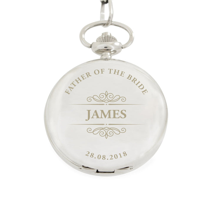 Personalised Memento Clocks &amp; Watches Personalised Classic Pocket Fob Watch