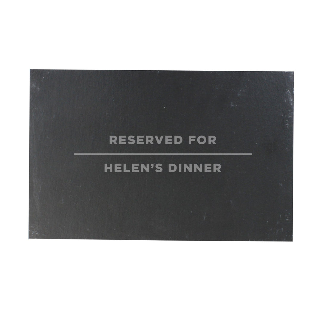 Personalised Memento Kitchen, Baking &amp; Dining Gifts Personalised Classic Slate Rectangle Placemat