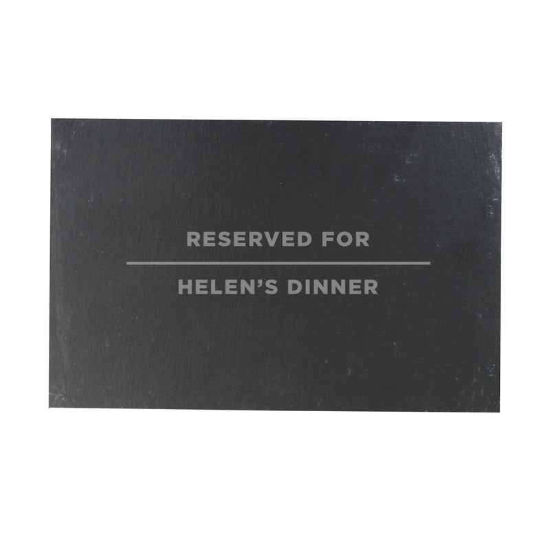 Personalised Memento Kitchen, Baking & Dining Gifts Personalised Classic Slate Rectangle Placemat