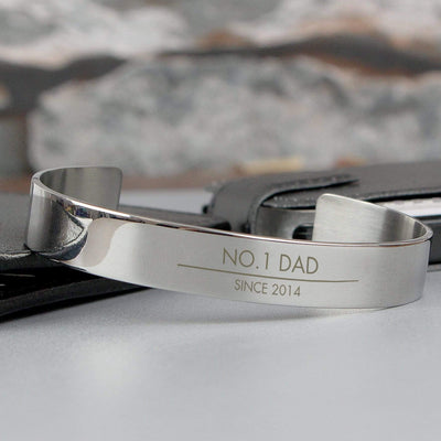 Personalised Memento Jewellery Personalised Classic Stainless Steel Bangle