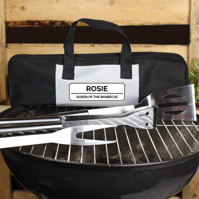 Personalised Memento Kitchen, Baking & Dining Gifts Personalised Classic Stainless Steel BBQ Kit