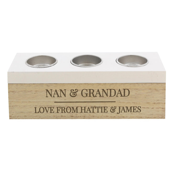 Personalised Memento Personalised Classic Triple Tea Light Box