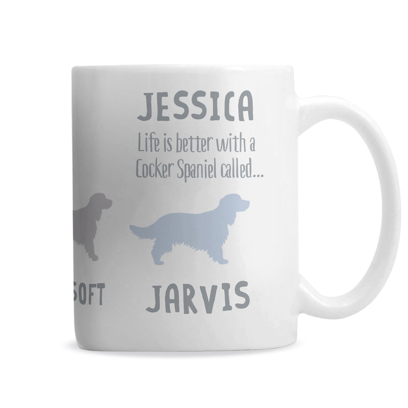 Personalised Memento Mugs Personalised Cocker Spaniel Dog Breed Mug