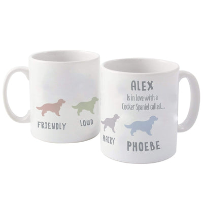 Personalised Memento Mugs Personalised Cocker Spaniel Dog Breed Mug