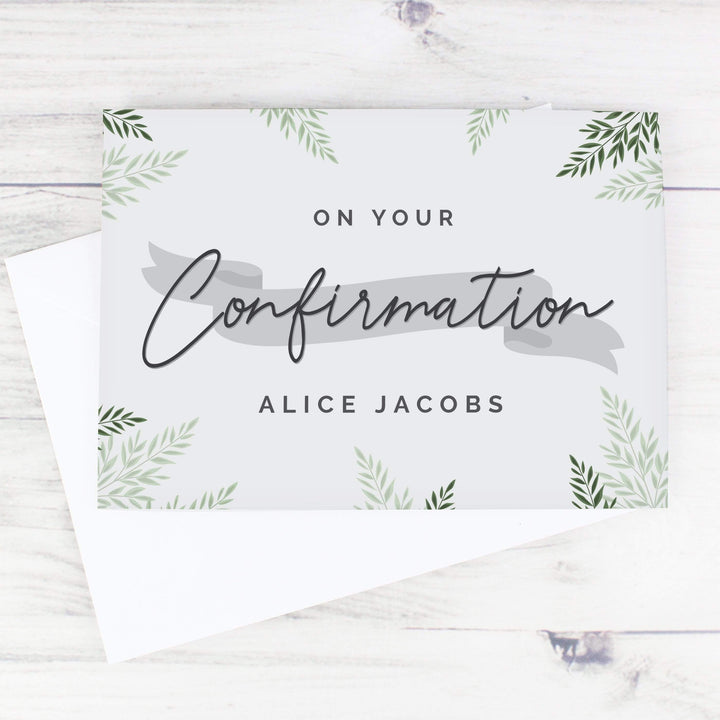 Personalised Memento Greetings Cards Personalised Confirmation Card