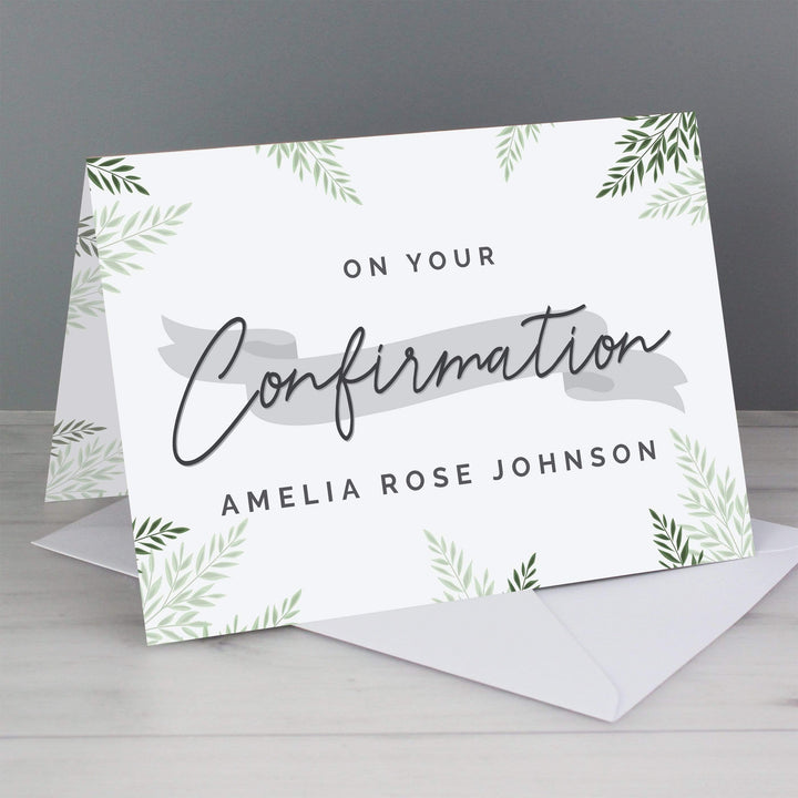 Personalised Memento Greetings Cards Personalised Confirmation Card