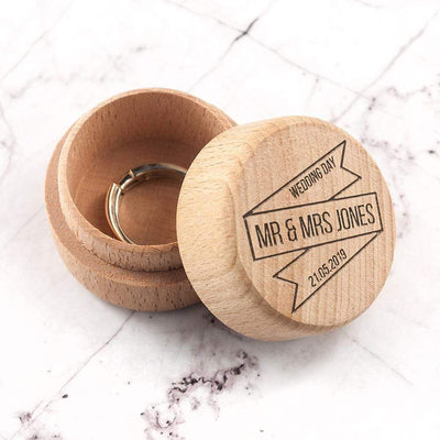 Treat Personalised Couple's Wedding Ring Box