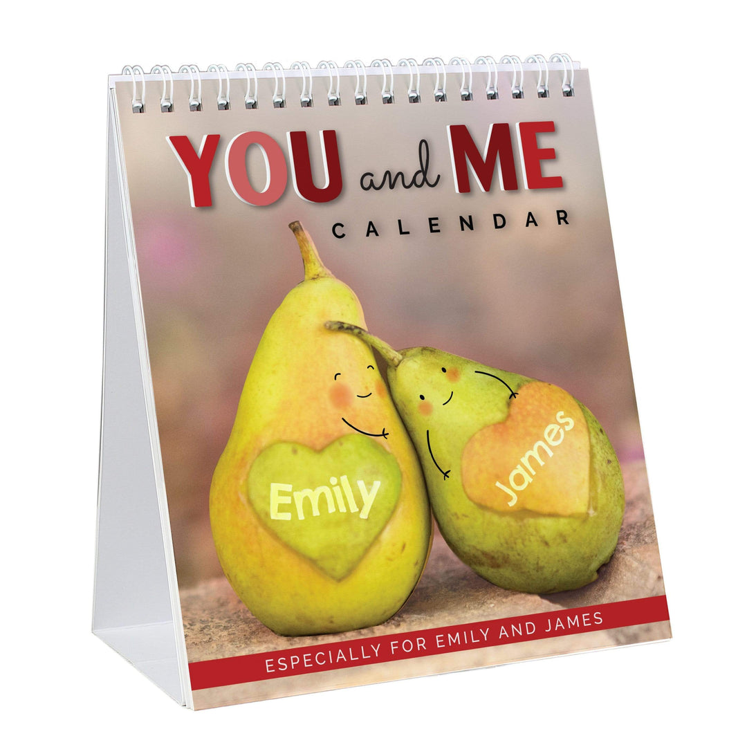 Personalised Memento Stationery &amp; Pens Personalised Couples Desk Calendar