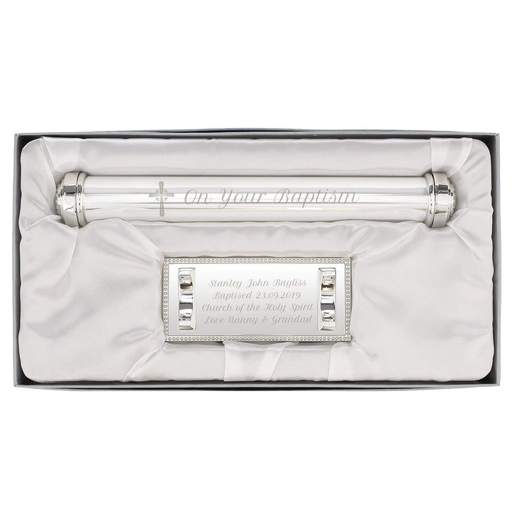 Personalised Memento Keepsakes Personalised Cross Certificate Holder