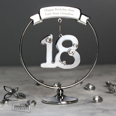Personalised Memento Personalised Crystocraft 18th Celebration Ornament