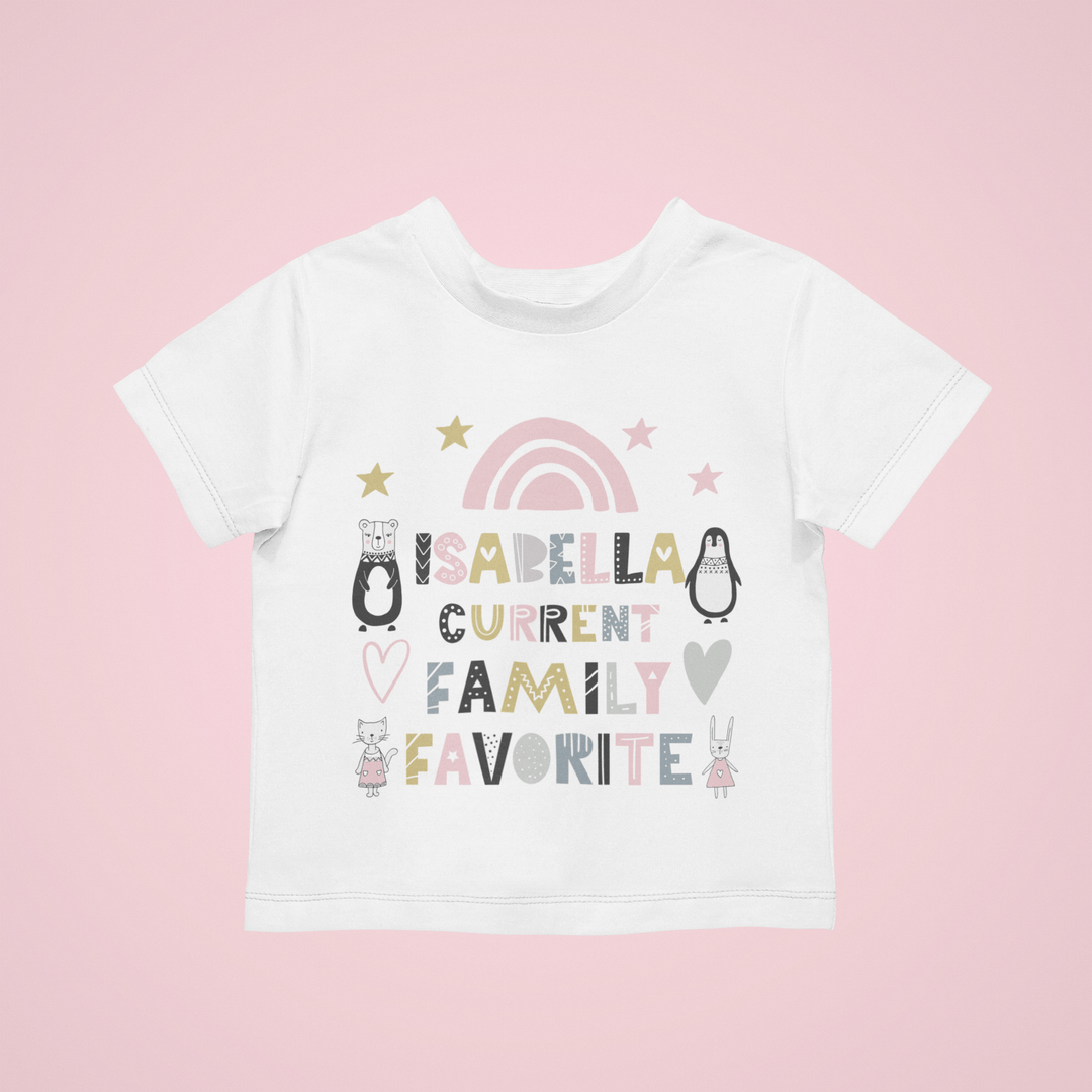The Little Personal Shop Personalised Current Family Favourite