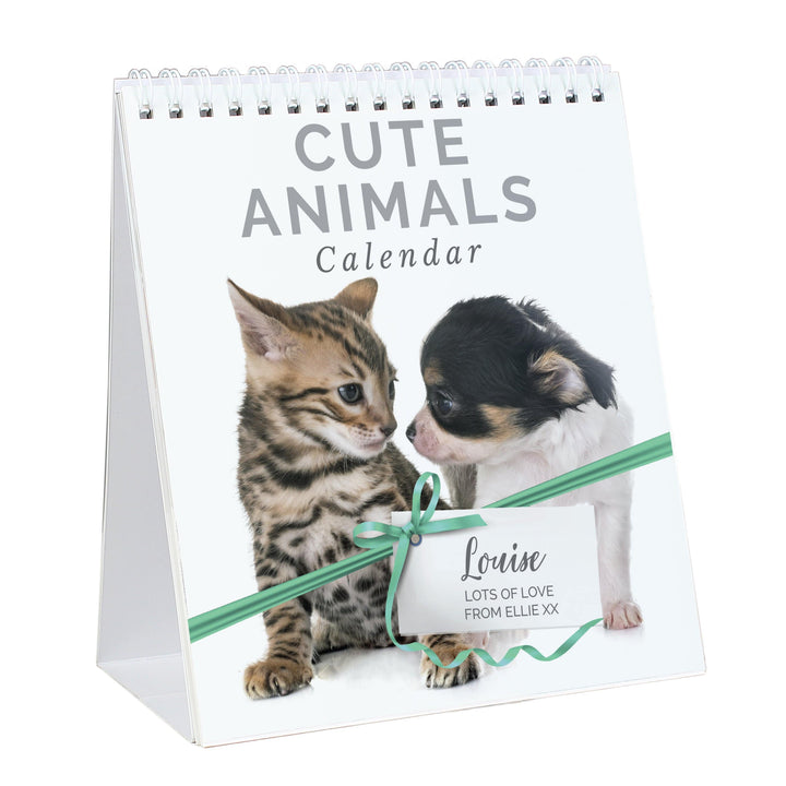 Personalised Memento Stationery &amp; Pens Personalised Cute Animals Desk Calendar