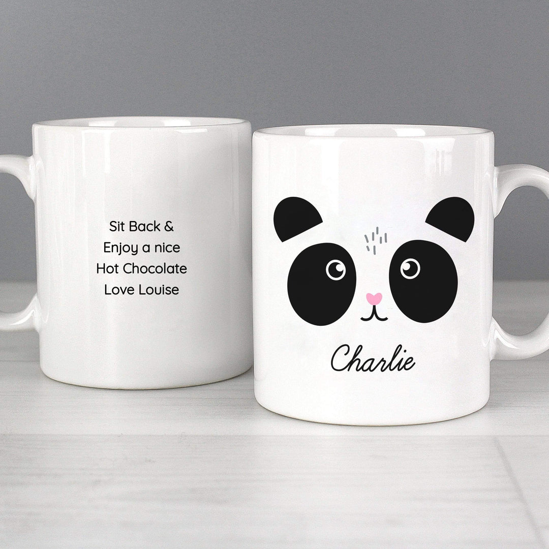 Personalised Memento Mugs Personalised Cute Panda Face Mug