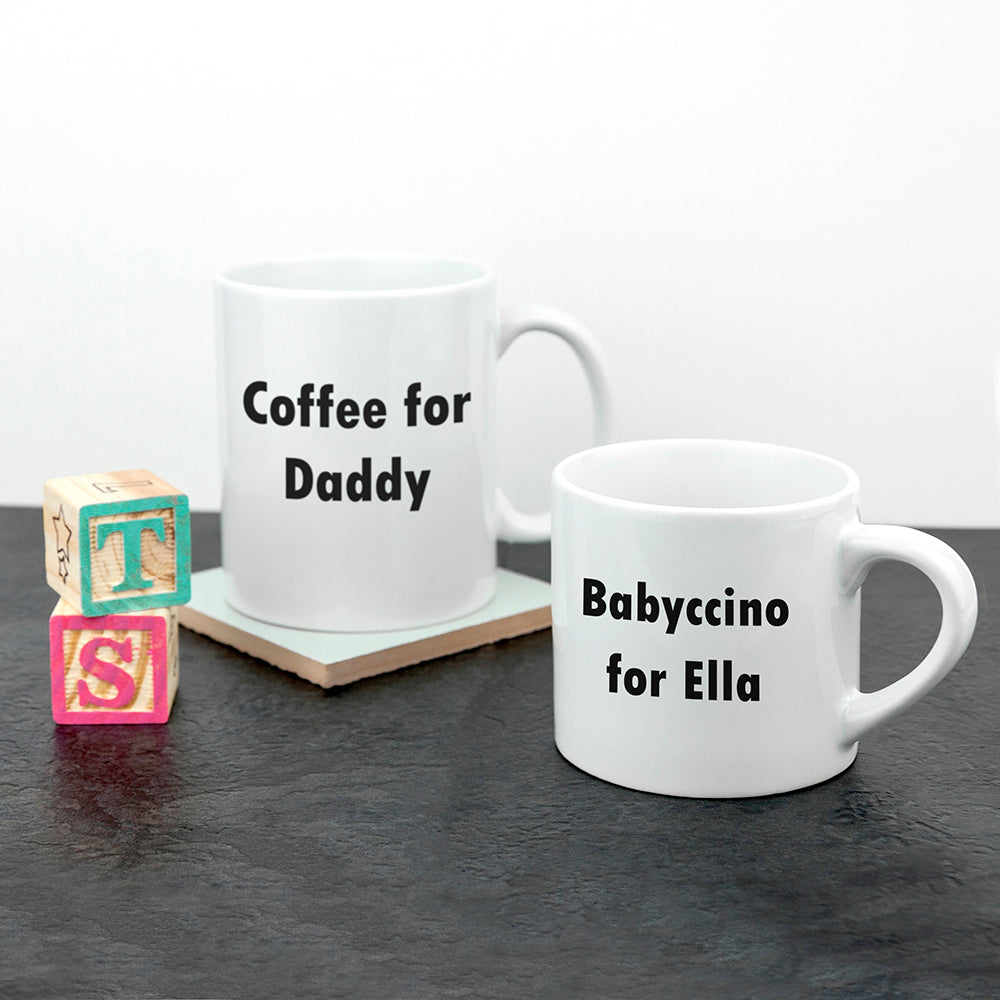 Personalised Daddy &amp; Me Tea Time Mugs