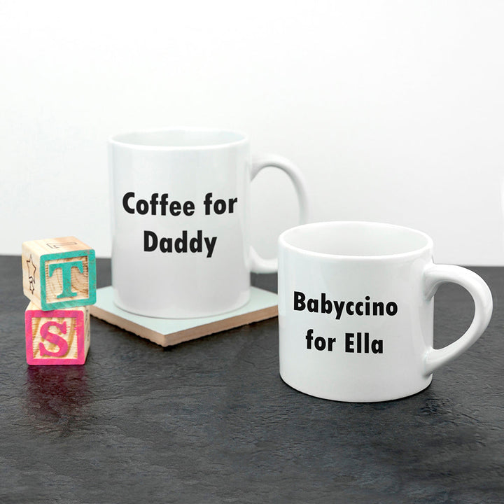 Personalised Daddy &amp; Me Tea Time Mugs