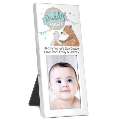 Personalised Memento Photo Frames, Albums and Guestbooks Personalised Daddy Bear 2x3 Photo Frame