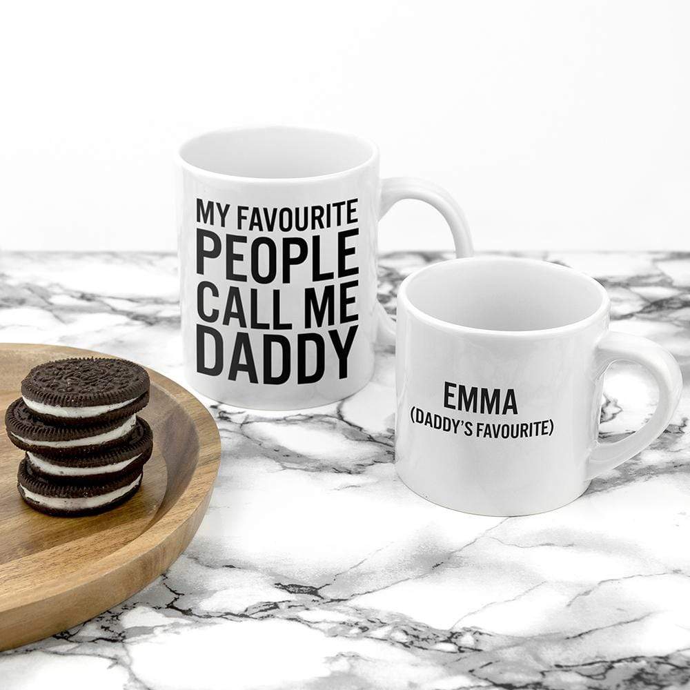 Treat Personalised Daddy & Me Favourite People Mugs
