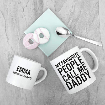 Treat Personalised Daddy & Me Favourite People Mugs