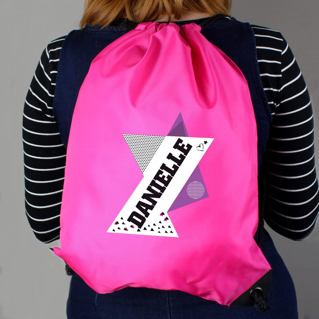 Personalised Memento Textiles Personalised Dance Pink Kit Bag