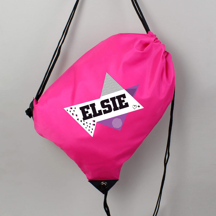 Personalised Memento Textiles Personalised Dance Pink Kit Bag