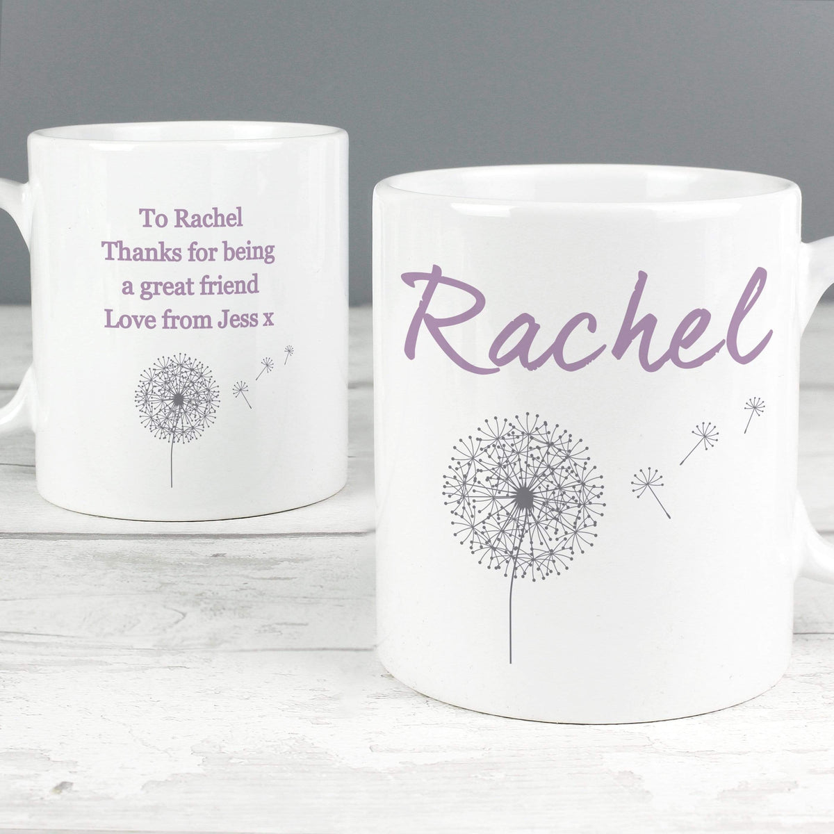 Personalised Memento Mugs Personalised Dandelion Mug