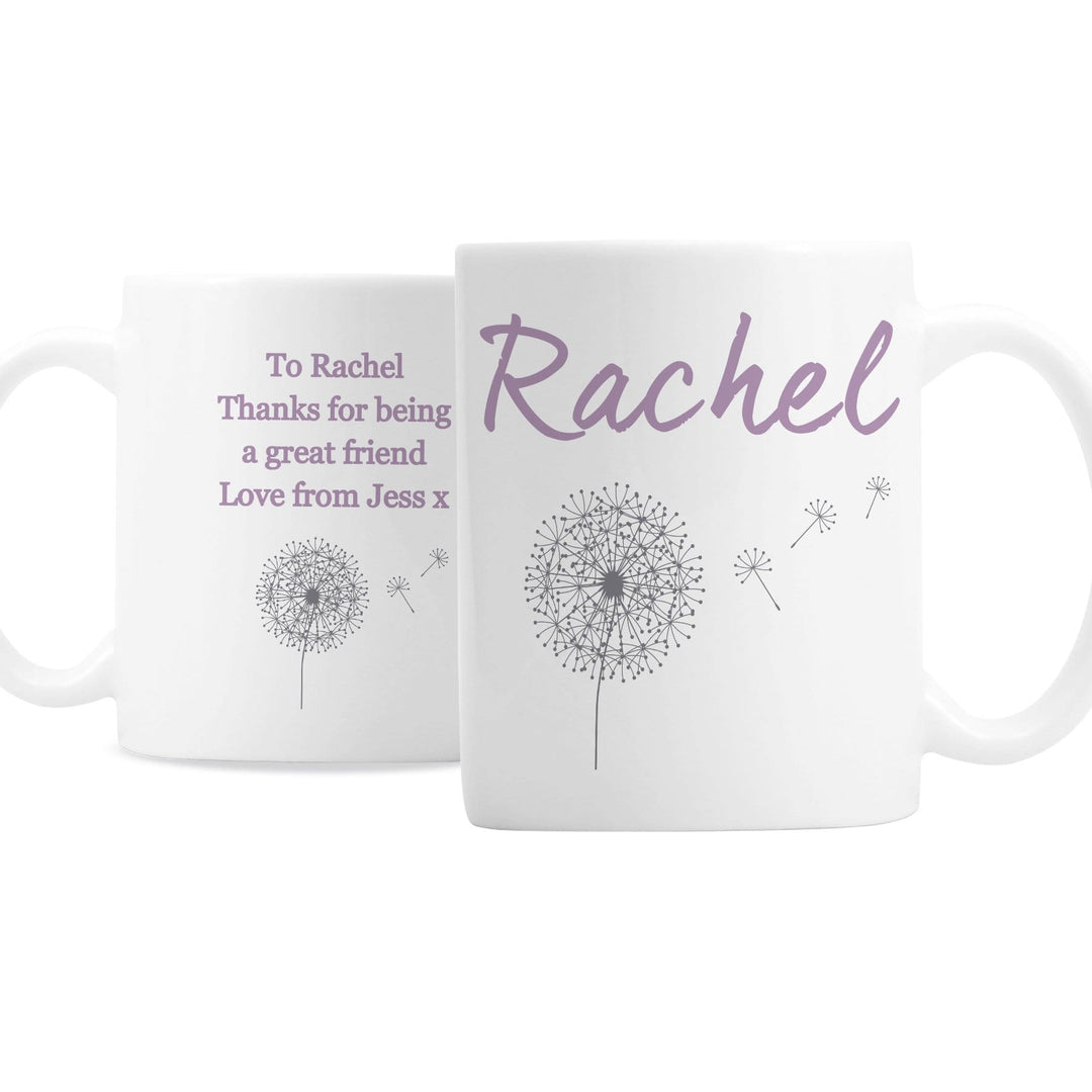Personalised Memento Mugs Personalised Dandelion Mug