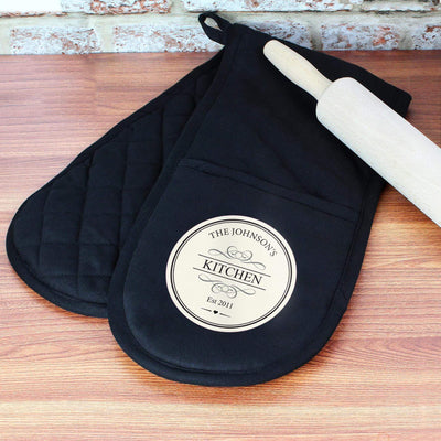 Personalised Memento Personalised Decorative Oven Gloves