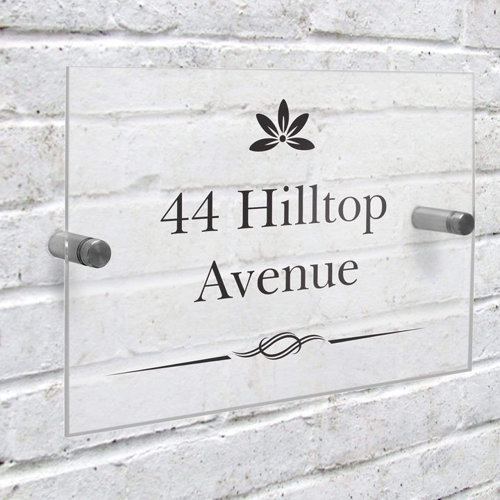 Personalised Memento Hanging Decorations &amp; Signs Personalised Decorative Swirl Acrylic House Sign