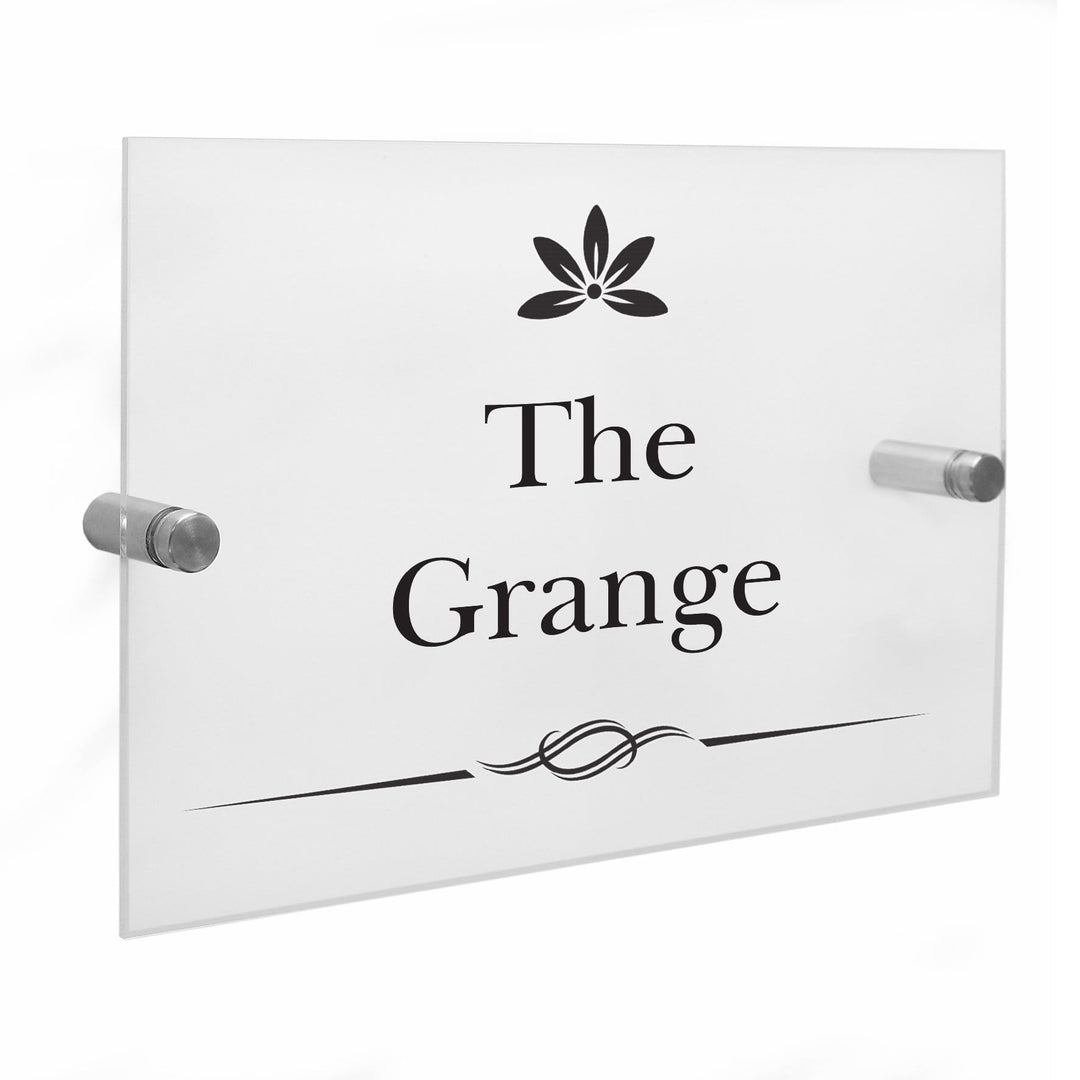 Personalised Memento Hanging Decorations &amp; Signs Personalised Decorative Swirl Acrylic House Sign