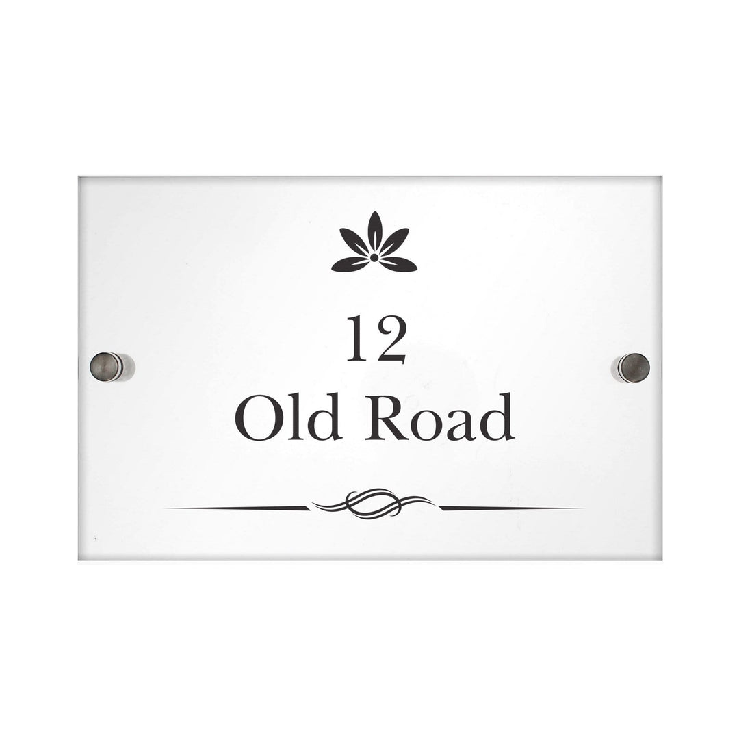 Personalised Memento Hanging Decorations &amp; Signs Personalised Decorative Swirl Acrylic House Sign